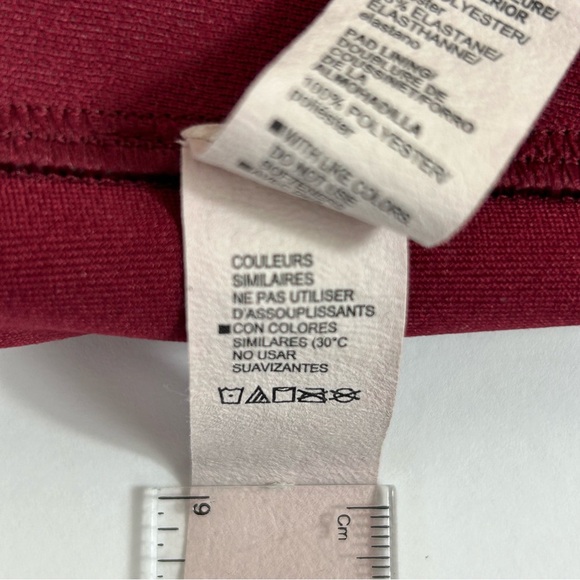 Under Armour Women’s Continuum High Sports Nebula Burgundy Bra, Plus Size 3X - Picture 8 of 8